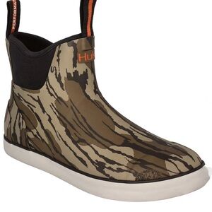Huk Men’s Camo Rain & Snow Pull-On Boot - Olive/Black/Cream Size 14